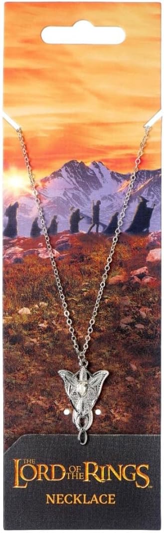 The Lord of The Rings Evenstar Halskette, Einheitsgröße, Zink, The Lord of The Rings Collana Evenstar, Misura unica, Zinco, Argento, LRN00003, The Lord of The Rings Evenstar LRN00003 Collier Argenté, taille unique, Zinc, The Lord of The Rings Evenstar Nec
