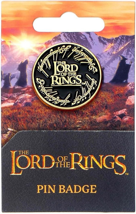 The Lord of The Rings Logo Pin Badge, Black, LRPB0004