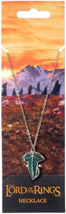 The Lord of The Rings The Leaf of Lorien Necklace, Silver, LRN00005