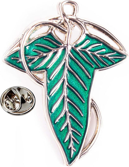The Lord of The Rings The Leaf Of Lorien Pin Badge, Blue, LRPB0005