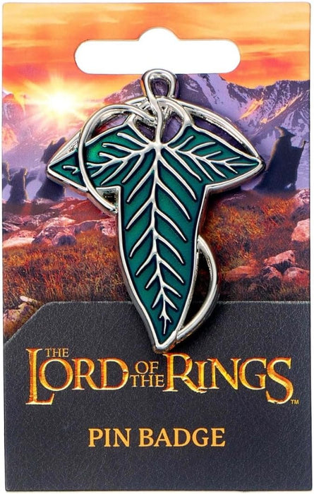 The Lord of The Rings The Leaf Of Lorien Pin Badge, Blue, LRPB0005