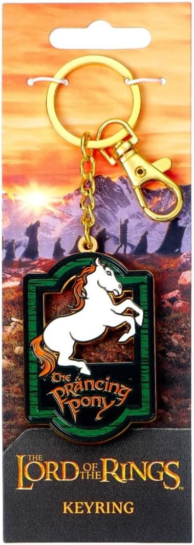The Lord of The Rings Prancing Pony Pub Sign Keyring