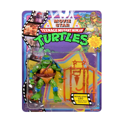 TMNT CLASSIC 1991 Movie Star Turtle Leo in special movie styling package with signature weapon accessories. Ideal present for Turtles Fans!