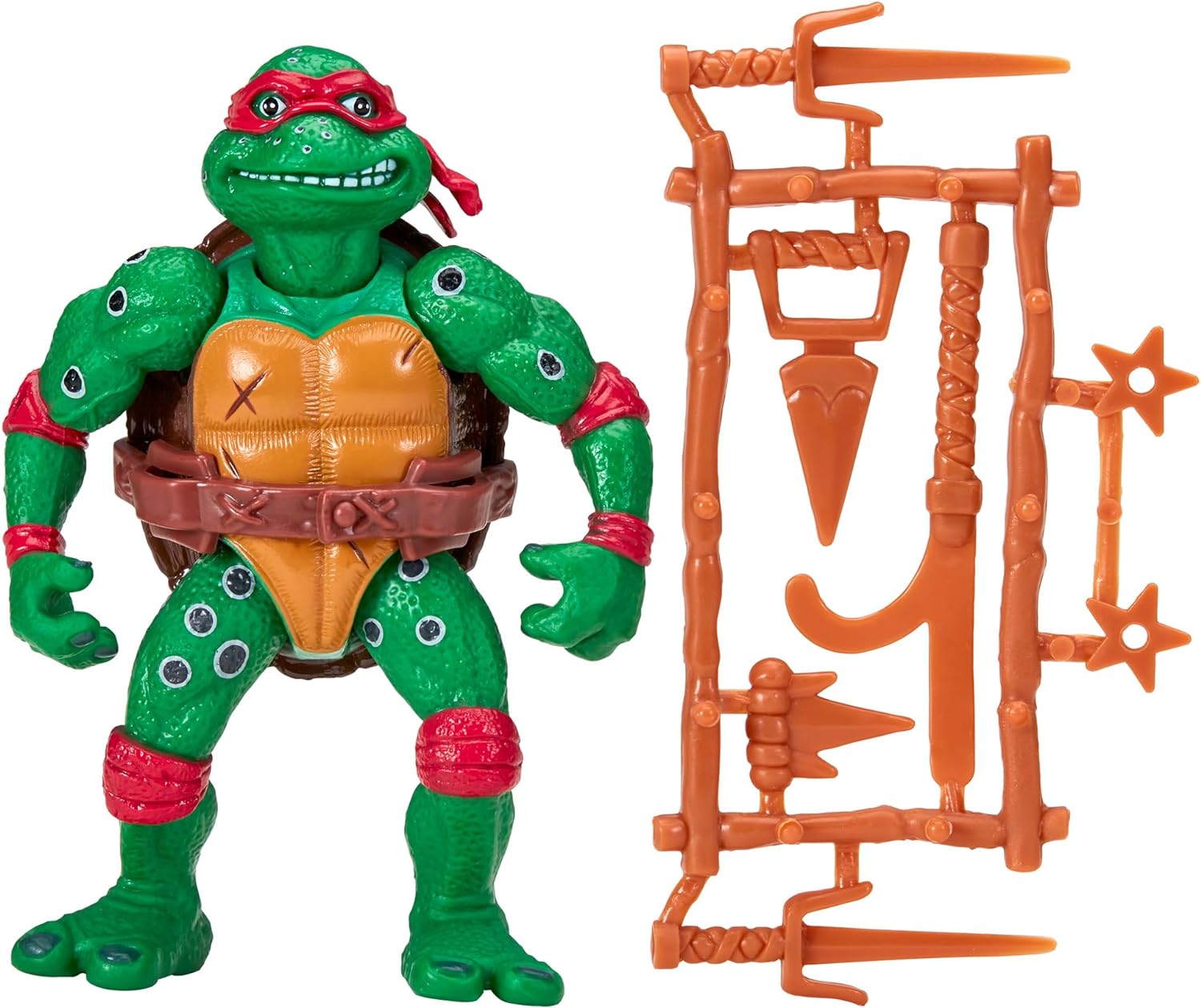 TMNT CLASSIC 1991 Movie Star Turtle Raphael in special movie styling package with signature weapon accessories. Ideal present for Turtles Fans!