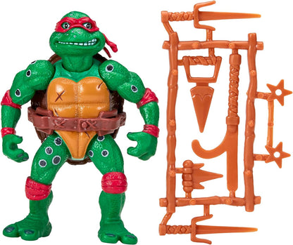 TMNT CLASSIC 1991 Movie Star Turtle Raphael in special movie styling package with signature weapon accessories. Ideal present for Turtles Fans!