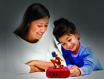 LEXIBOOK, Miraculous Cat Noir, Digital Alarm Night Light Snooze, Clock, Luminous Ladybug, Red, One Size