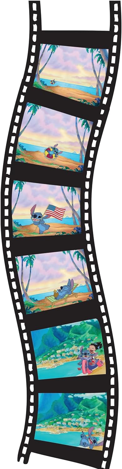 Lexibook LTC050D Disney Stitch, torch light and projector with 3 discs, 24 images, create your own stories, Blau