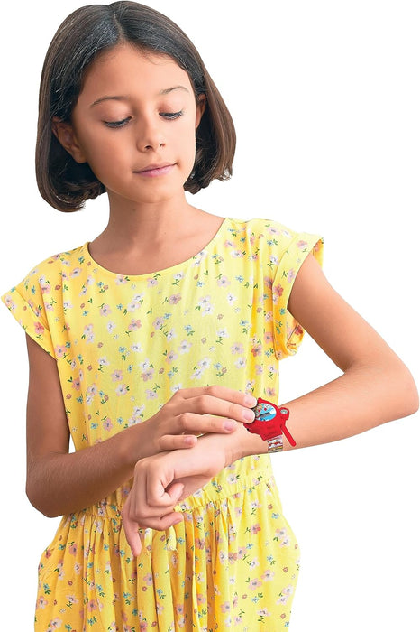 Lexibook, La Pat' Patrouille, Montres Talkie-Walkies, 2 pièces, portée jusqu'à 200m, Lampe de Poche, Boussole, Rechargeables, Bleu/Rouge, DMWTW1PA