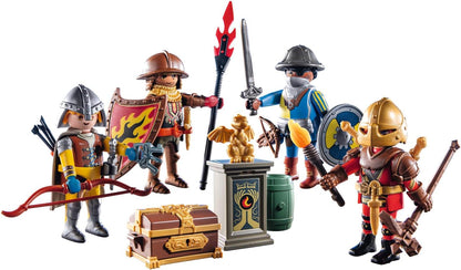 Playmobil 71487 My Figures: Knights of Novelmore, Novelmore Knights and Burnham Raiders, customisable figures, fun imaginative role play, detailed play sets suitable for children ages 5+