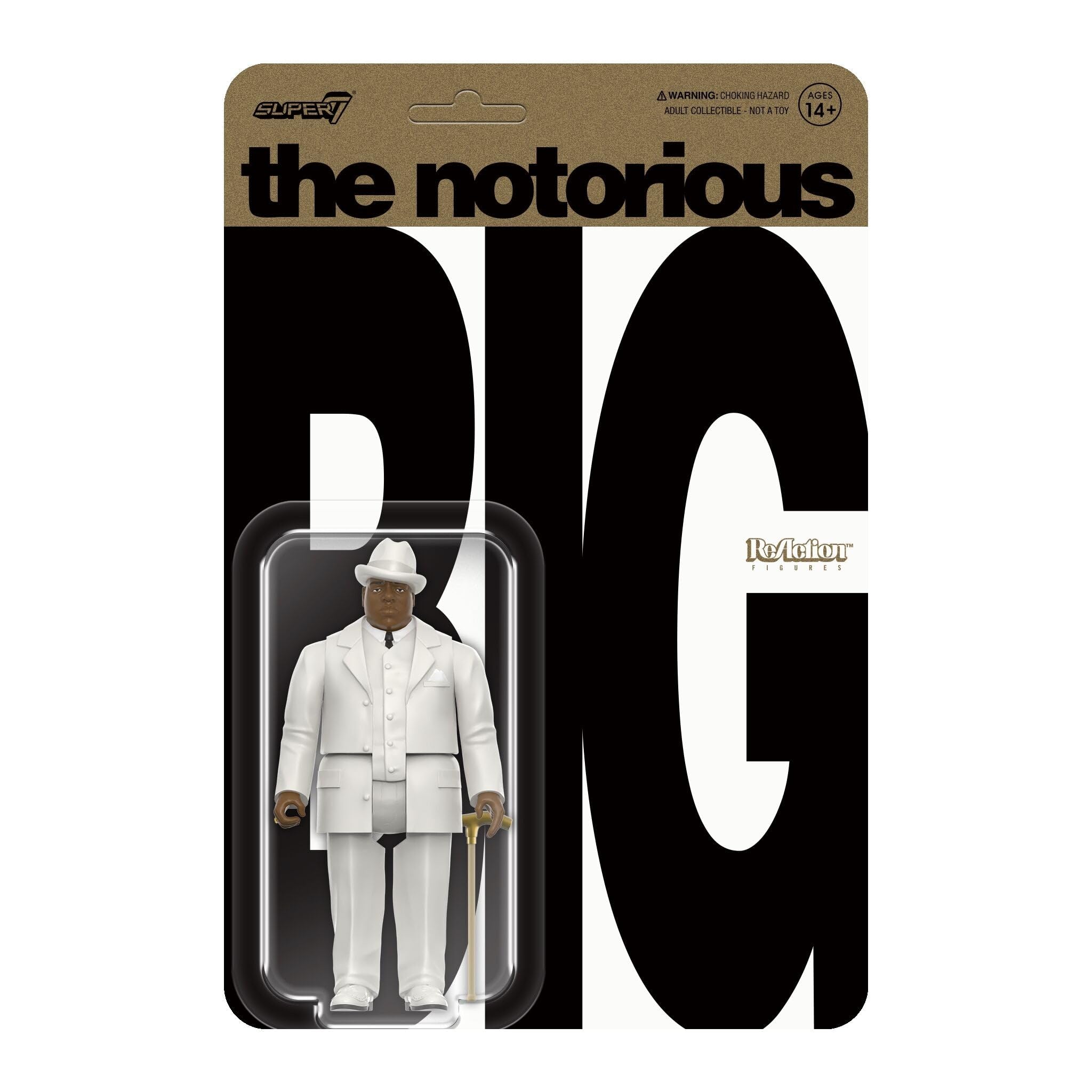 SUPER7 Notorious B.I.G. Reaction Biggie in Suit - Figura Decorativa (10 cm