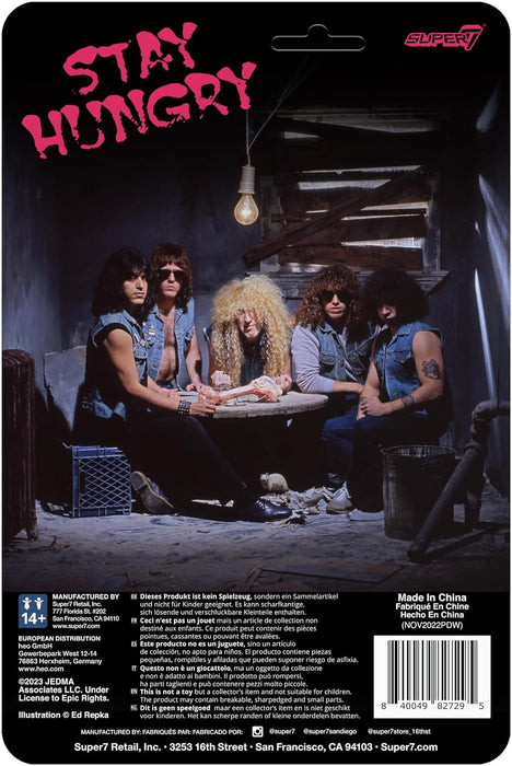 SUPER7 Twisted Sister Dee Snider - 3.75 in Reaction Figure