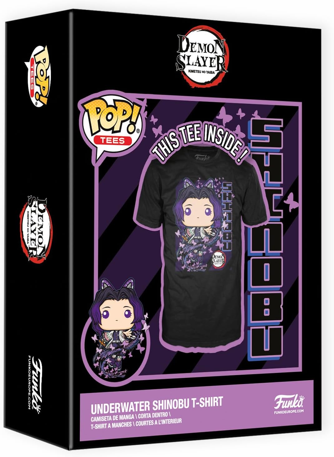 Funko Boxed Tee: Demon Slayer - Rengoku Final Battle - Large - (L) - T-Shirt - Clothes - Gift Idea - Short Sleeve Top for Adults Unisex Men and Women - Official Merchandise Fans