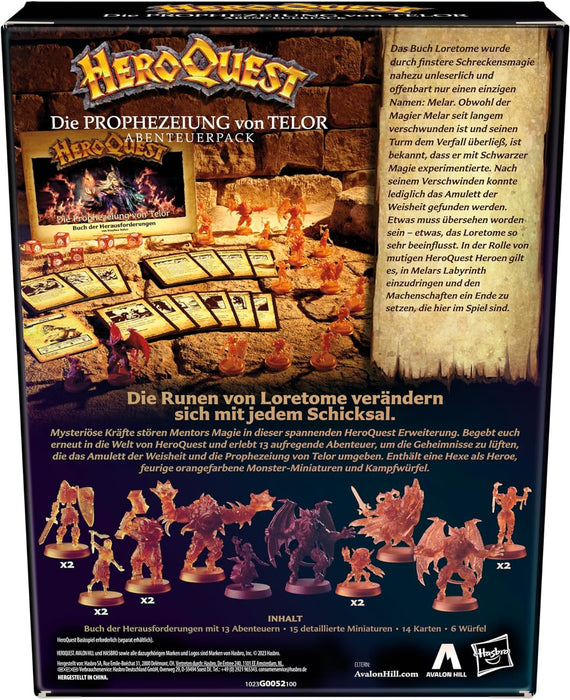 HeroQuest Die Prophezeiung von Telor Abenteuerpack, HeroQuest Basisspiel erforderlich, White
