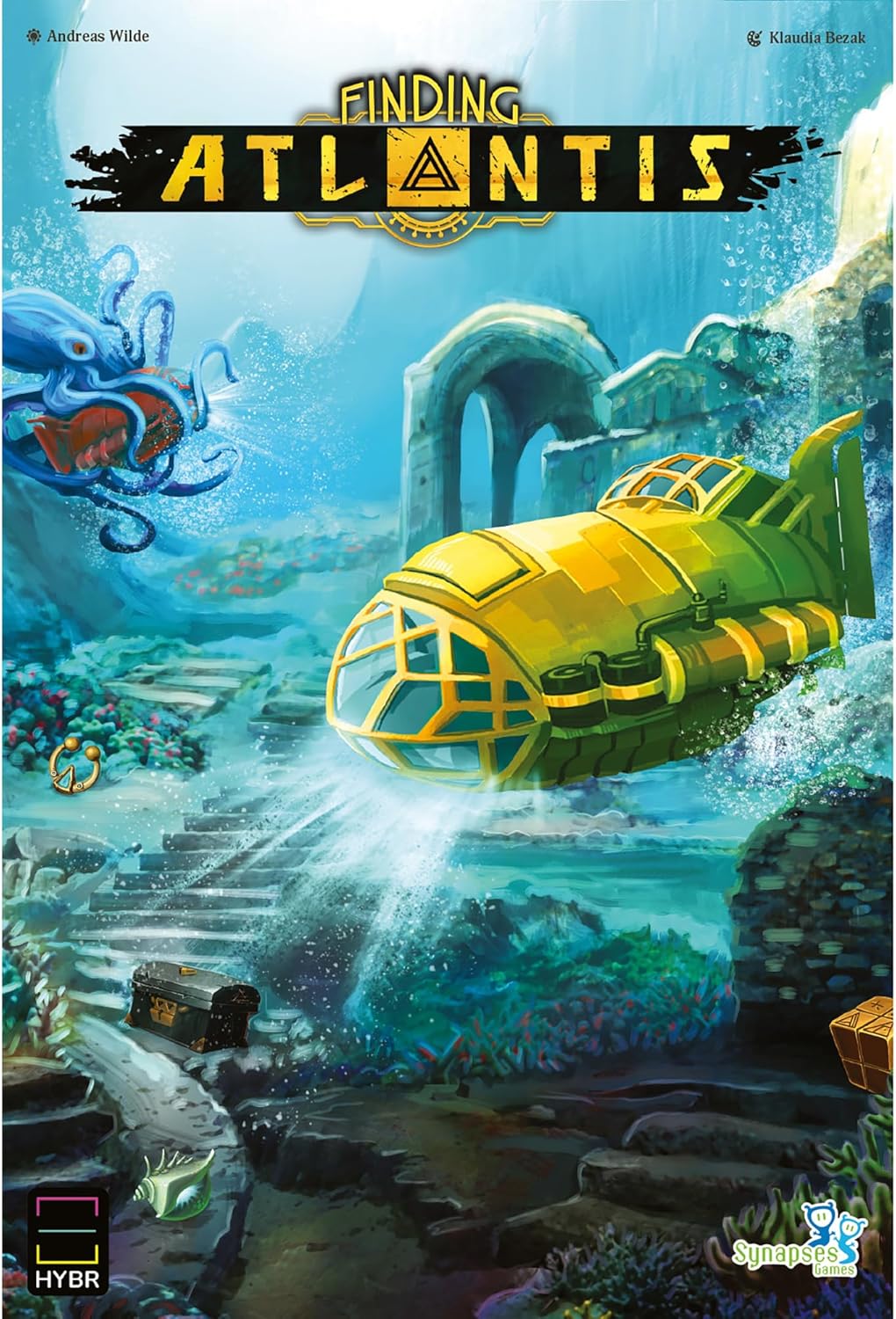 Synapses Games | Finding Atlantis | Strategy Card Game | Ages 14+ | 1-4 Players | 45 Minutes Playing Time