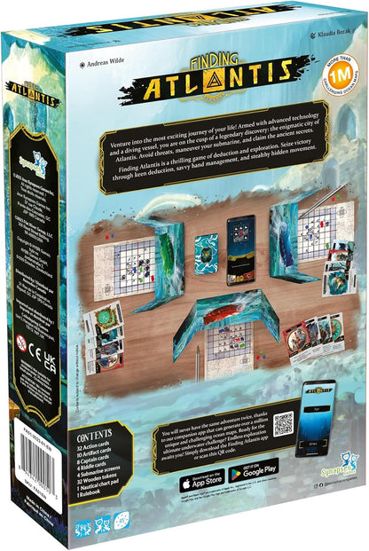 Synapses Games | Finding Atlantis | Strategy Card Game | Ages 14+ | 1-4 Players | 45 Minutes Playing Time