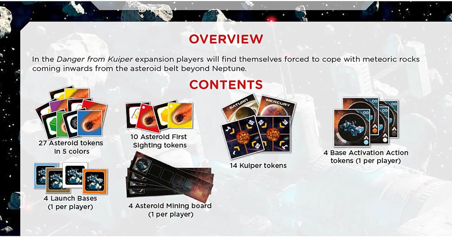 Pendragon Studios: Starship Interstellar: Danger from Kuiper - Expansion - Strategy Board Game, Ages 14+, 1-4 Players, 150 Min