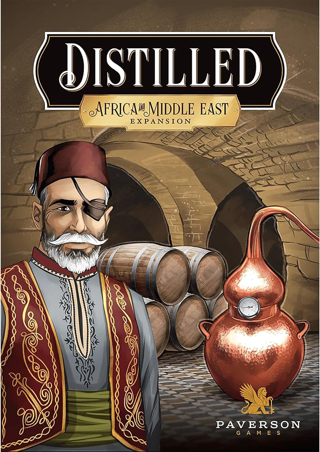 Paverson Games: Destilliert: Afrika & Naher Osten Expansion – Thematisches Strategie-Kartenspiel, Crafting-Spirituosen-Brettspiel, ab 14 Jahren, 1–5 Spieler, 60+ Minuten