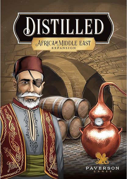 Paverson Games: Destilliert: Afrika & Naher Osten Expansion – Thematisches Strategie-Kartenspiel, Crafting-Spirituosen-Brettspiel, ab 14 Jahren, 1–5 Spieler, 60+ Minuten