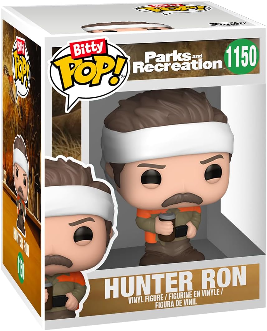 Funko Bitty Pop!: Parks and Recreation Mini Collectible Toys 4-Pack - Leslie The Riveter, Hunter Ron, Janet Snakehole, & Mystery Chase Figure (Styles May Vary