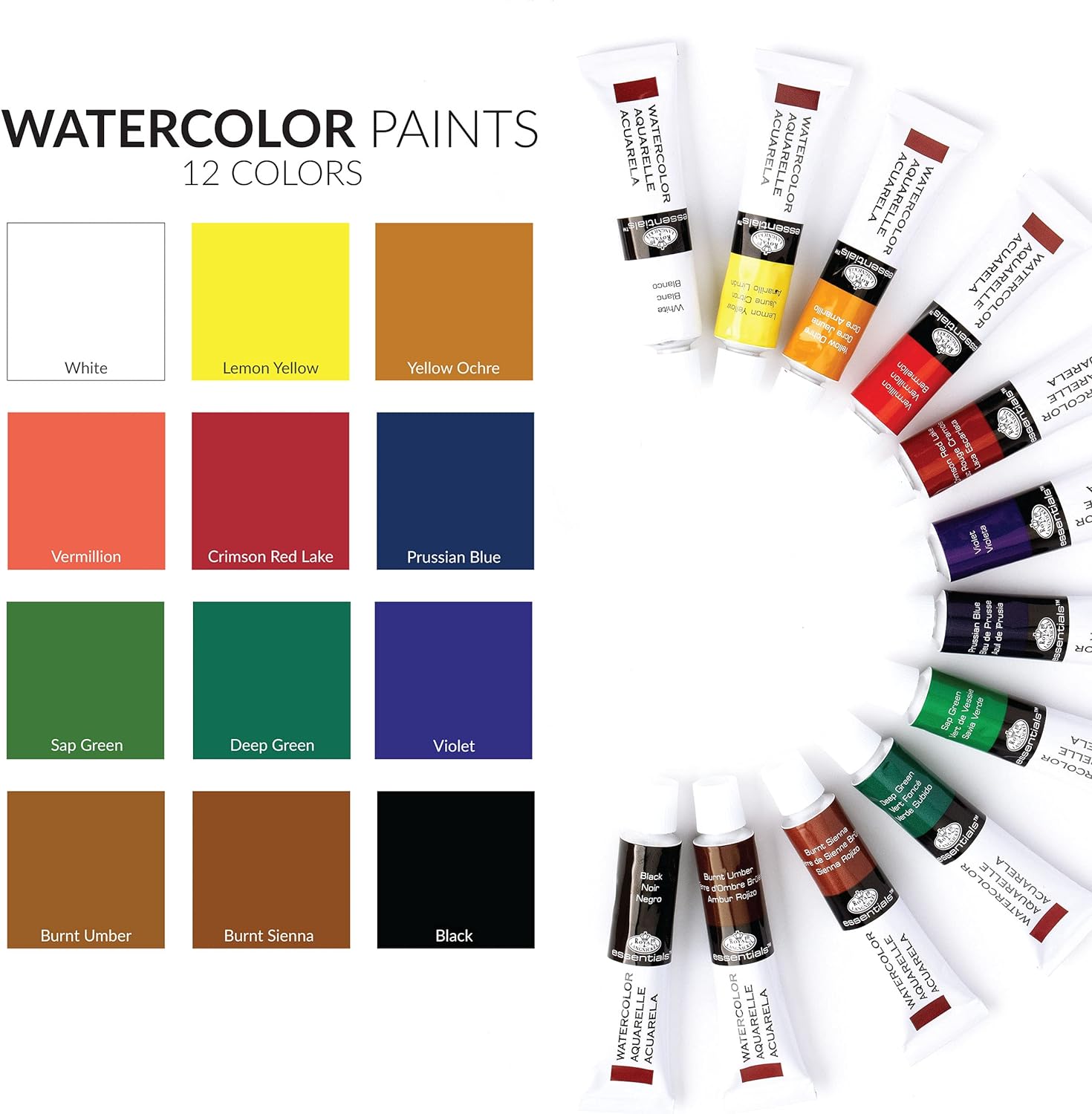 Royal & Langnickel waterverf set (14 tubes)