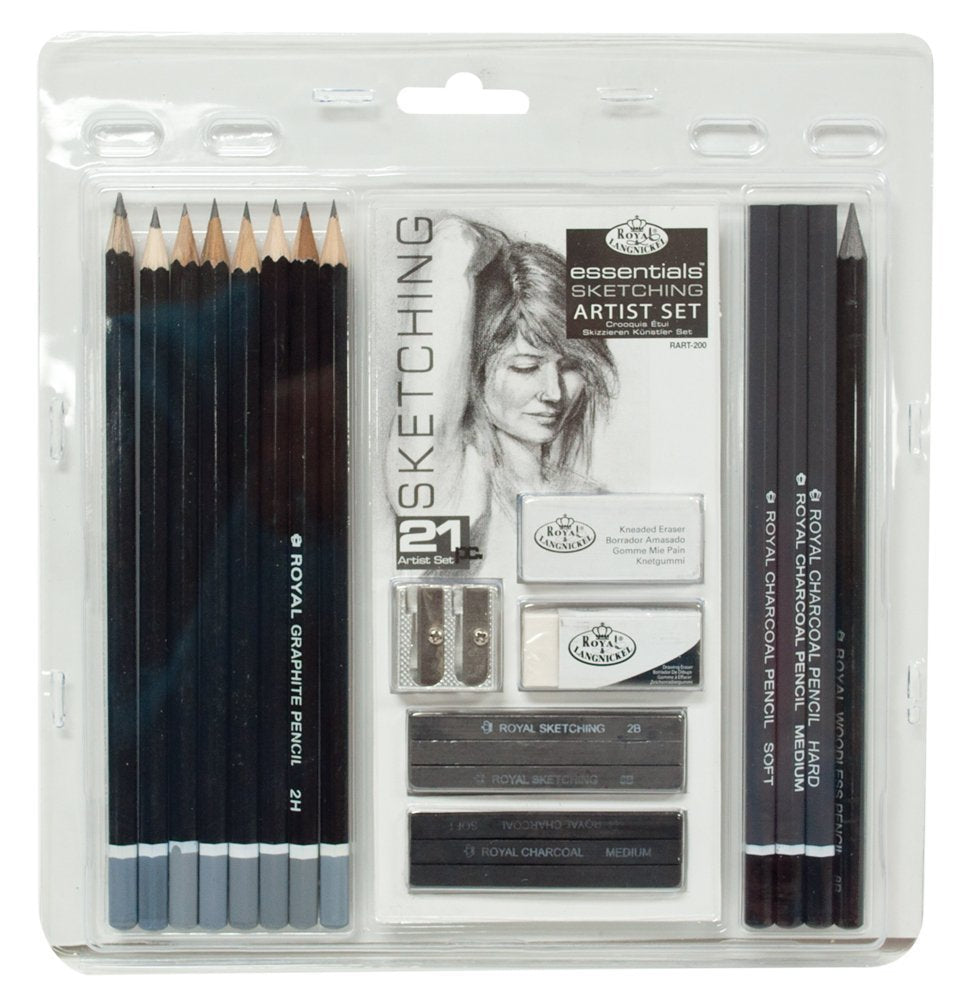 Royal & Langnickel - Sketching Pencil Clamshell - 21 Pc (304015)
