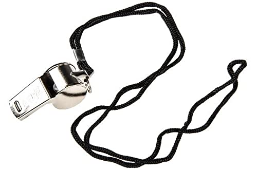 referee whistle 4 cm steel silver