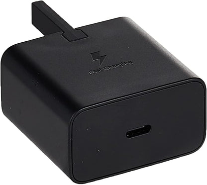 Samsung Galaxy Official 15W Adaptive Fast Charger (with USB-C to C Data Cable), Black