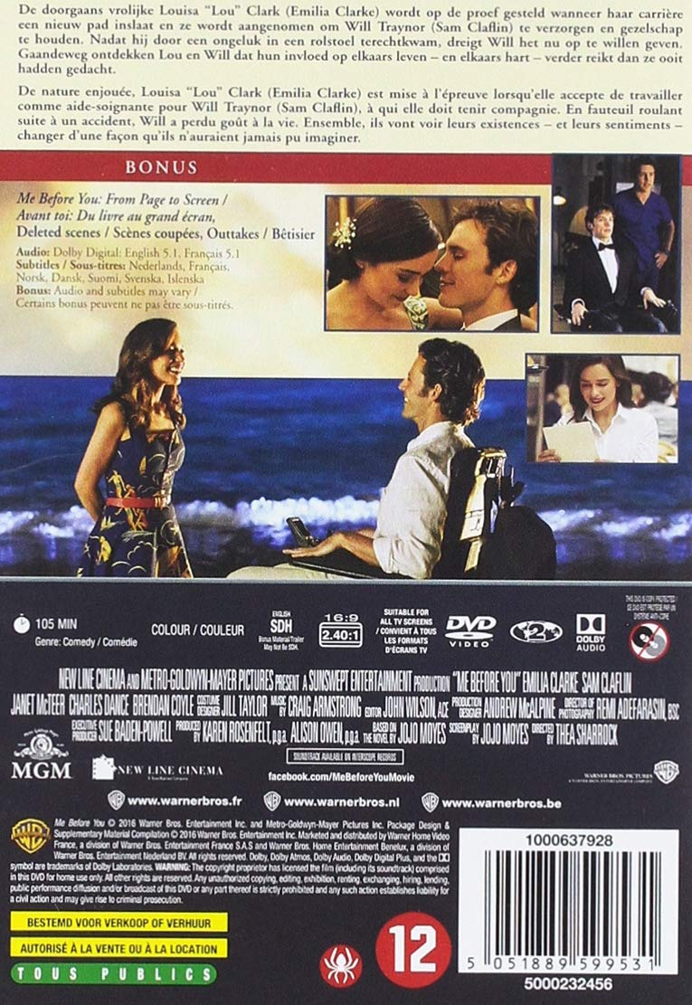 MOVIE - ME BEFORE YOU/AVANT TOI (1 DVD)
