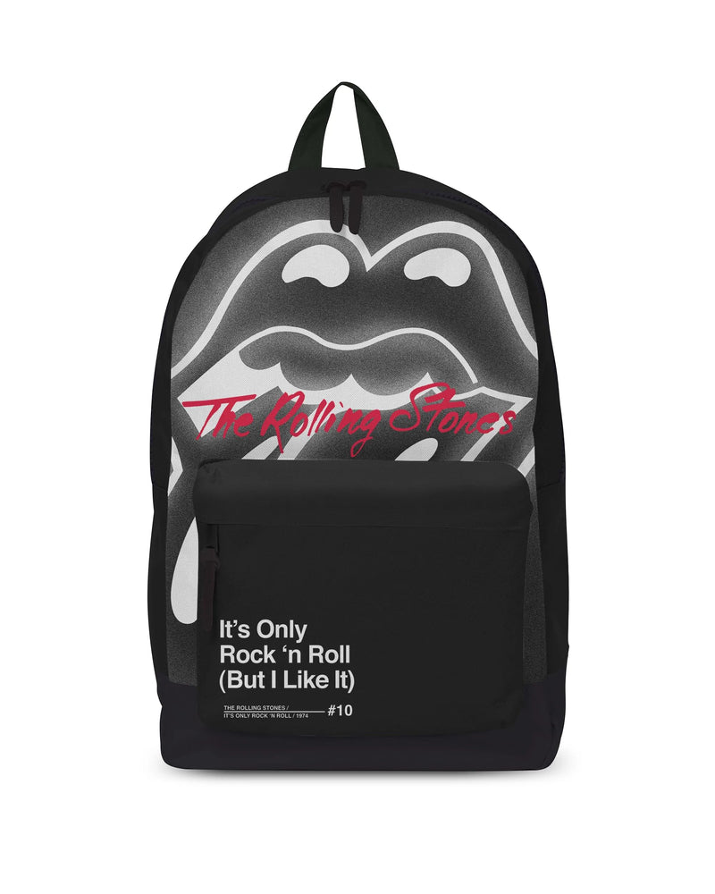 Rocksax Mochila The Rolling Stones Classic It's Only Rock 'N Roll, 43 cm x 30 cm x 15 cm, producto oficial, Black, Talla única, Casual