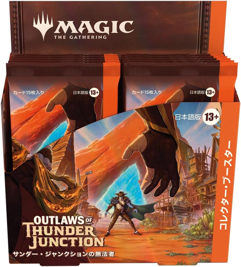 Magic: the Gathering Thunder Junction Outlaws Collector Booster Japanese Version 12 Pack MTG Trading Card Wizards of the Coast OTJ D32621400