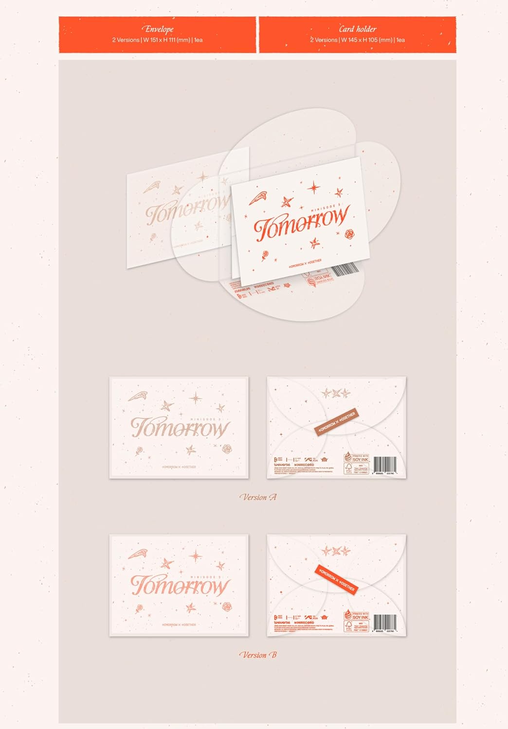 TOMORROW X TOGETHER (TXT) - MINISODE 3: TOMORROW (WEVERSE ALBUMS VER.) A VERSION (Beige)