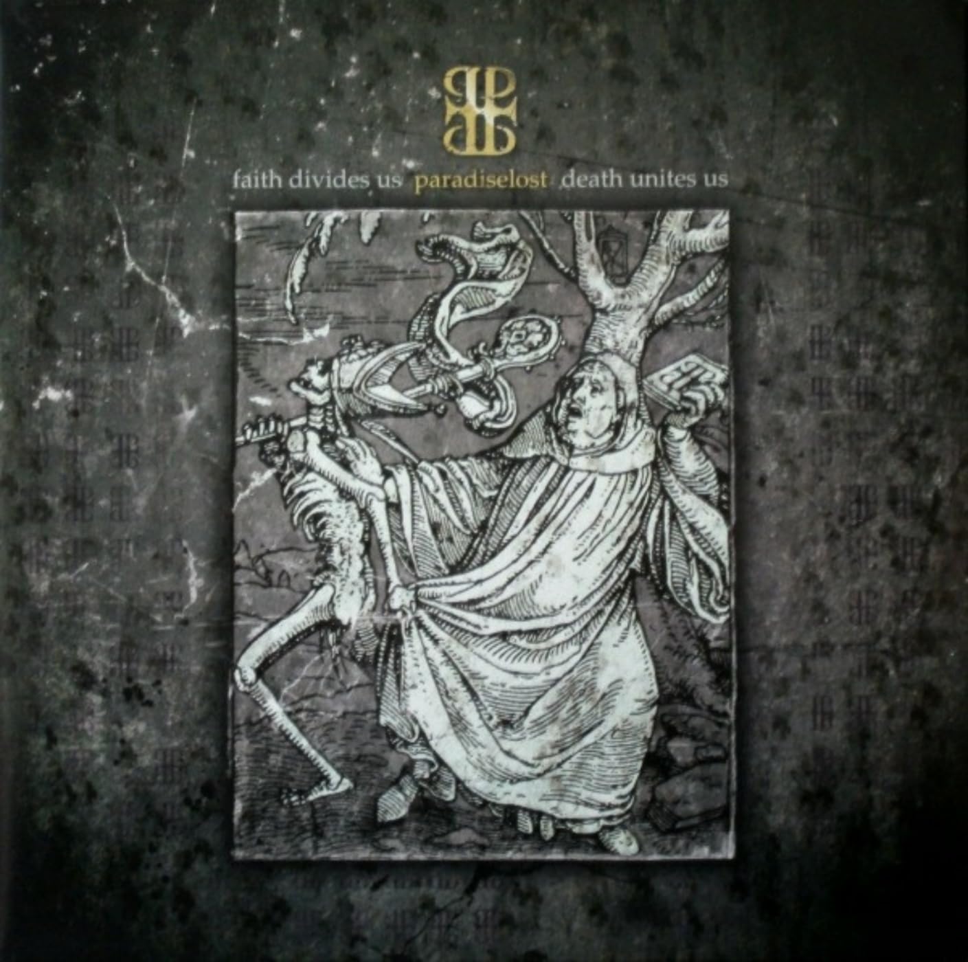 Faith Divides Us- Death Unites Us (gold)