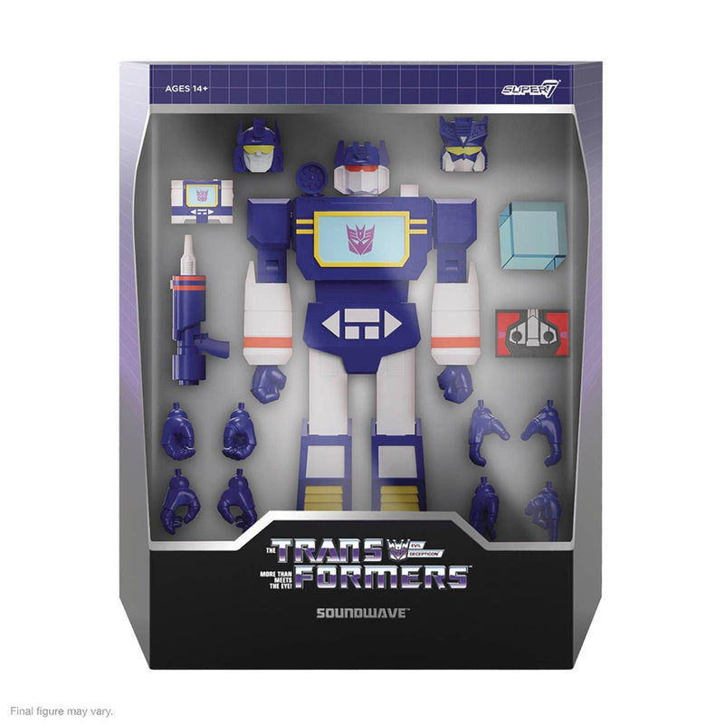 SUPER7 Transformers 18cm Soundwave G1 Ultimates Figure
