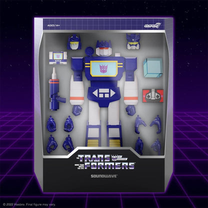 SUPER7 Transformers 18cm Soundwave G1 Ultimates Figure