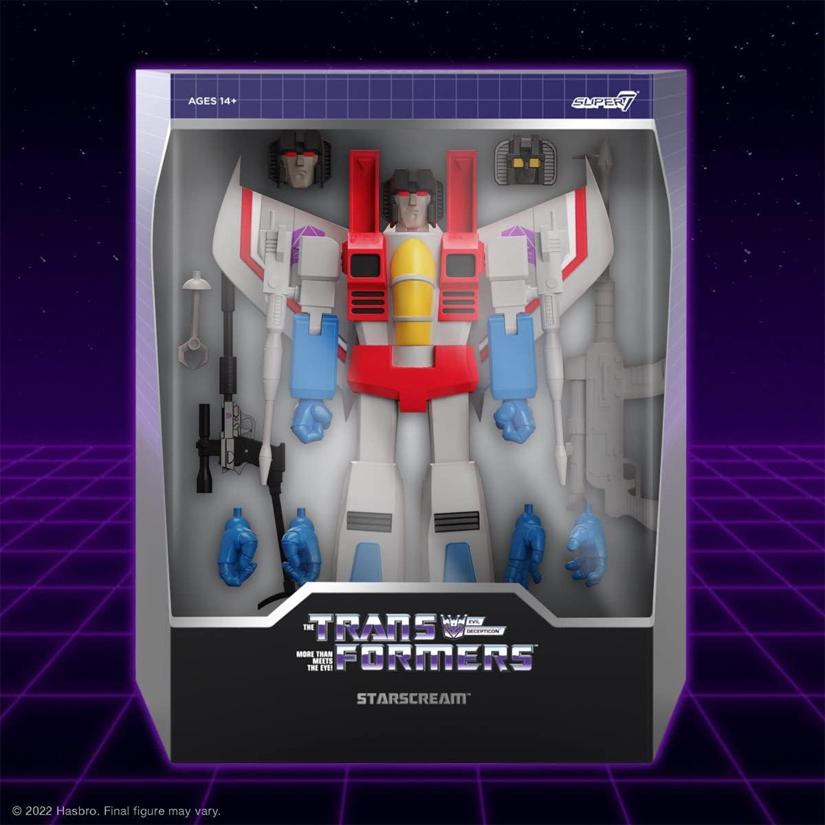 SUPER7 Transformers Figur Ultimates Starscream G1, 18 cm
