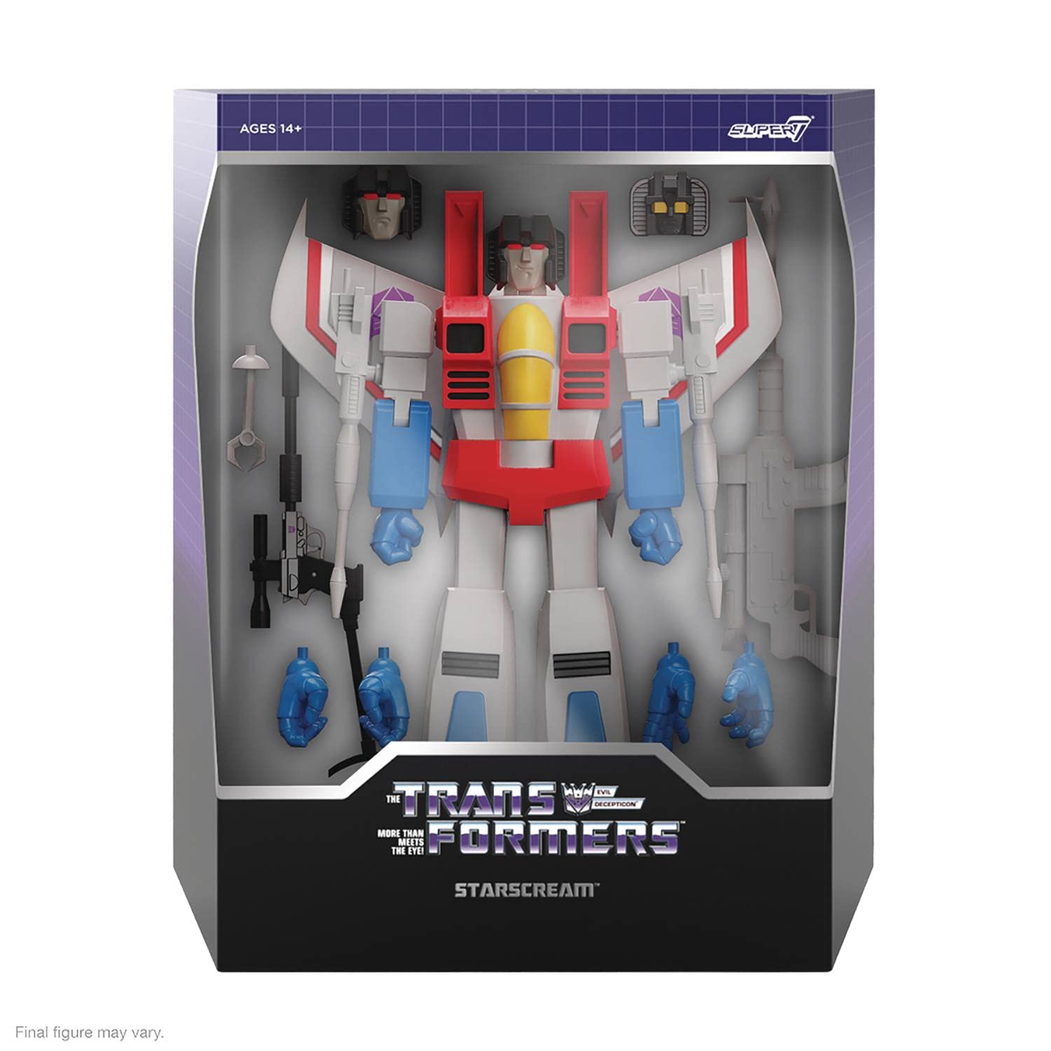 SUPER7 Transformers Figur Ultimates Starscream G1, 18 cm