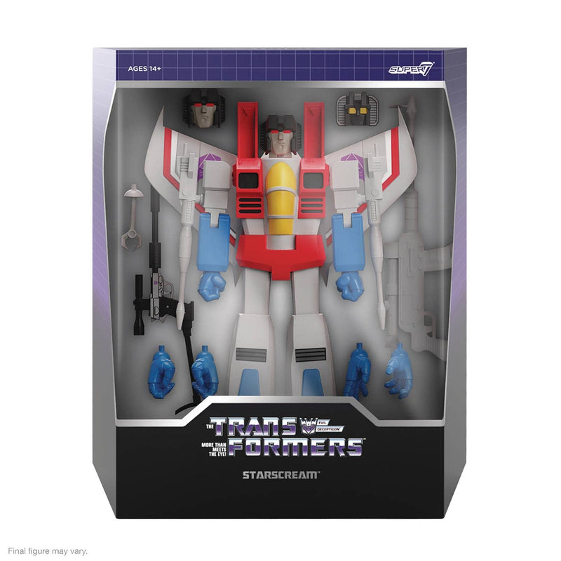 SUPER7 Transformers Figur Ultimates Starscream G1, 18 cm