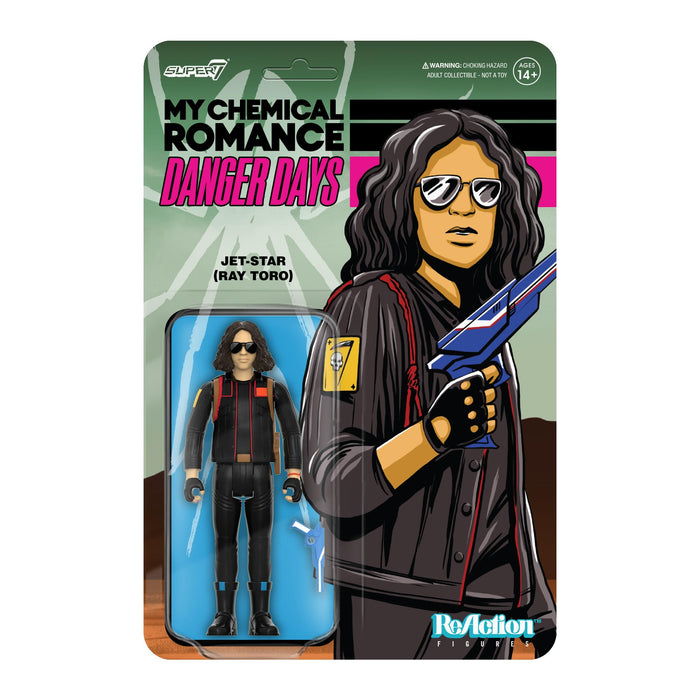 Super7 My Chemical Romance Reaction Figures Wave 01 (Danger Days) - Jet Star (Unmasked) Action Figure, 3.75 inch Scale, RE-MYCR-08141