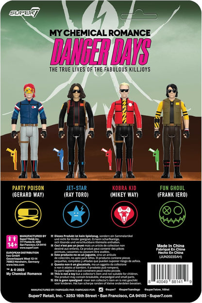 Super7 My Chemical Romance Reaction Figures Wave 01 (Danger Days) - Jet Star (Unmasked) Action Figure, 3.75 inch Scale, RE-MYCR-08141