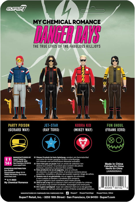 Super7 My Chemical Romance Reaction Figures Wave 01 (Danger Days) - Kobra Kid (Unmasked) Action Figure, 3.75 inch Scale, RE-MYCR-08142