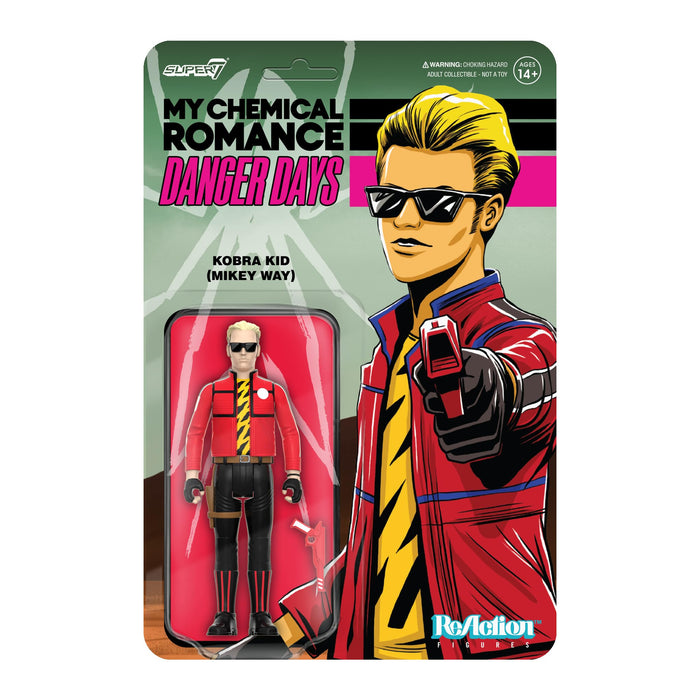 Super7 My Chemical Romance Reaction Figures Wave 01 (Danger Days) - Kobra Kid (Unmasked) Action Figure, 3.75 inch Scale, RE-MYCR-08142