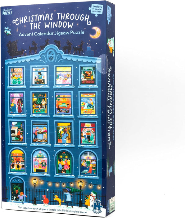 Professor PUZZLE Adventskalender "Christmas Through the Window", Puzzle, ab 8 Jahren, für 1 Spieler