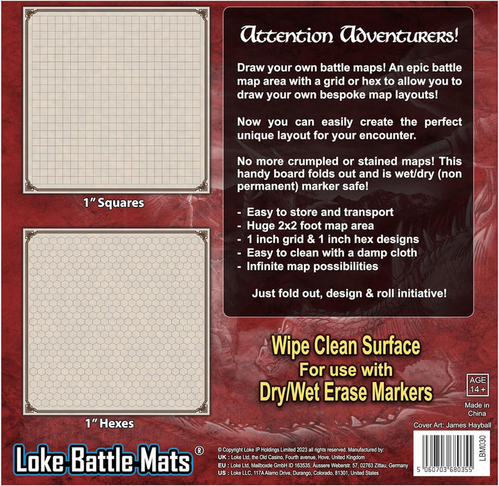 Grid & Hex: Battle Map Board