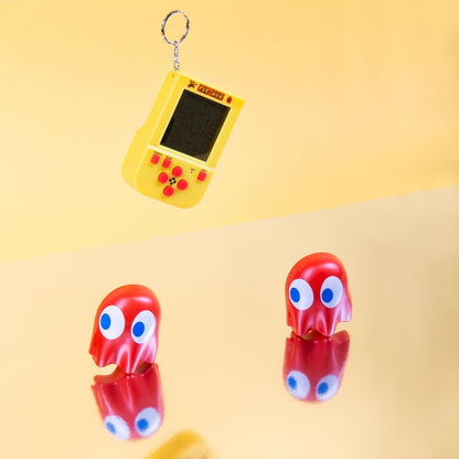 PAC-MAN Key chain Game. Mini Arcade Game LCD Screen Directional Controls & 4 Game Modes Original PAC-MAN Gameplay & Sounds. Officially Licensed PAC MAN Game Merchandise. Retro Gaming Handheld Games.
