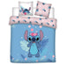 Aymax Double Stitch Bedding Set, 100% Cotton, Duvet Cover 240 x 220 cm + 2 Pillowcases 65 x 65 cm