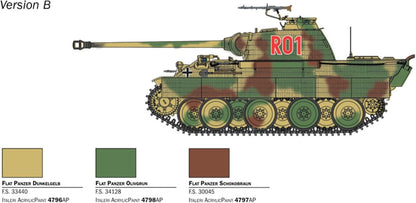 Italeri 25752 1:56 Sd.Kfz. 171 Panther AUSF. A Model Building Kit, Standing Model Building, Crafts, Hobby, Gluing, Plastic Kit, Detailed Unpainted