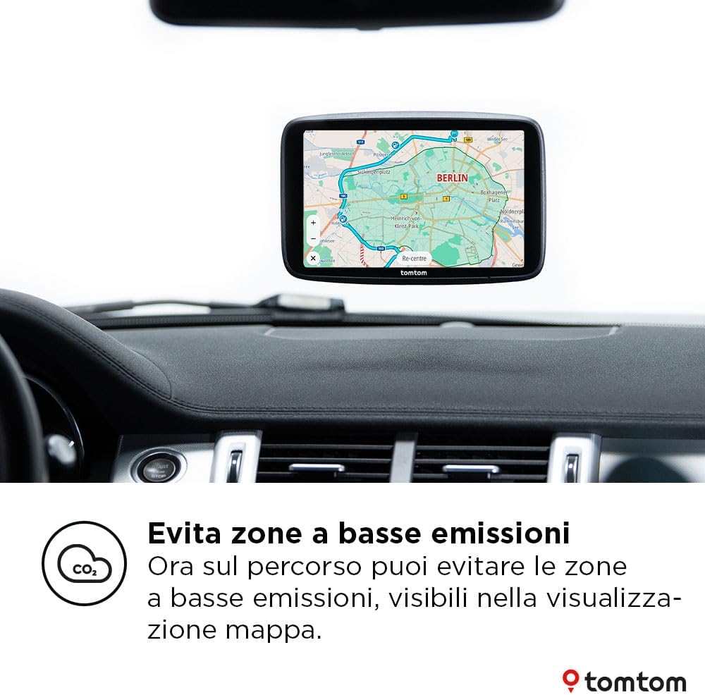 TomTom GO Navigator car sat nav (Extra-large 7" screen, real-time traffic information, 12-month Speed Camera Alerts trial, Europe maps, Wi-Fi updates, Premium Services, magnetic mount
