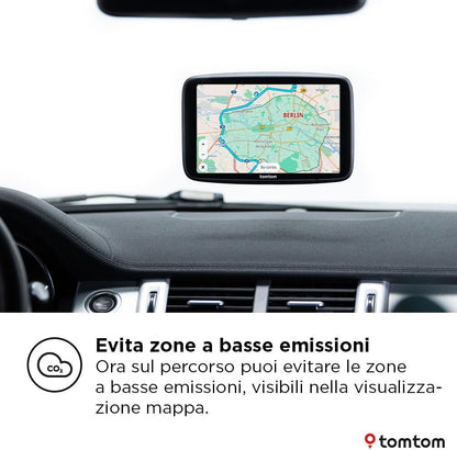 TomTom GO Navigator car sat nav (Extra-large 7" screen, real-time traffic information, 12-month Speed Camera Alerts trial, Europe maps, Wi-Fi updates, Premium Services, magnetic mount