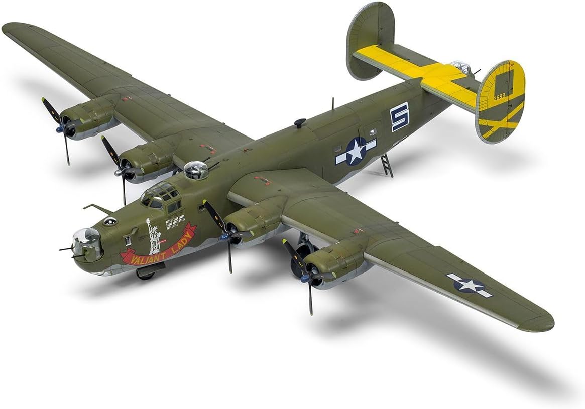 Airfix Model Set - A09010 Consolidated B-24H Liberator Model Building Kit - Plastic Model Plane Kits for Adults & Children 8+, Set Includes Sprues & Decals- 1:72 Scale Model