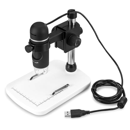 HOOKE USB5 5MPX Smart DiProgress Portable Digital Microscope with Table - 10X-200X Zoom Magnifications